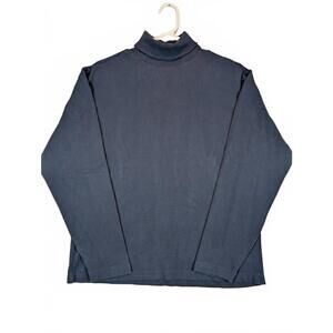 Gap Navy Blue Turtleneck Knit Stretch Pullover Sweater Mens Medium